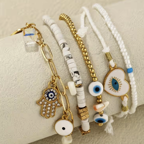 Pulsera Nazar Blancos