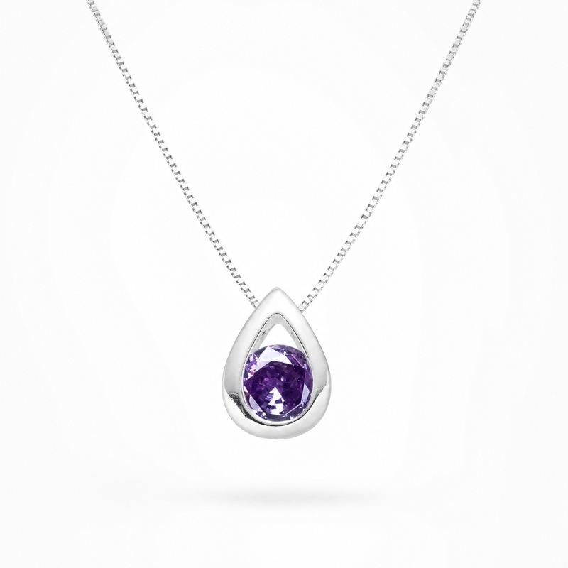 Collar de Gota Morada