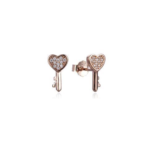 Aretes de Llave y Corazón